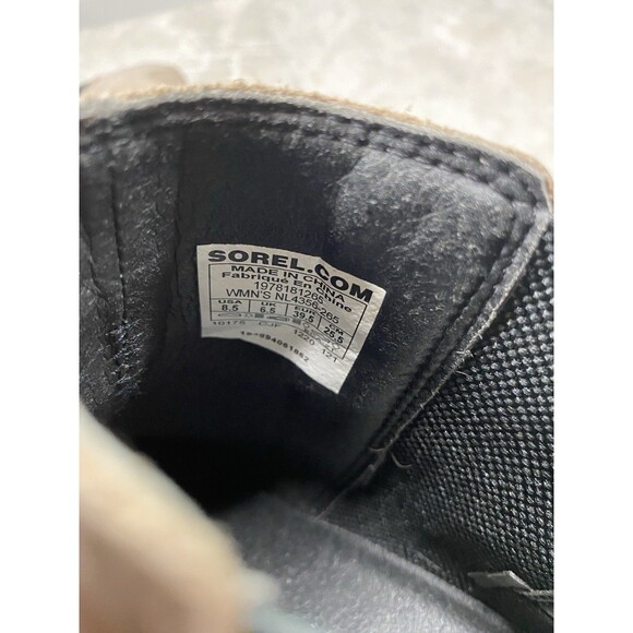 Sorel Joan Of Arctic Boots Women’s  8.5 Wedge Chelsea Slip-On Brown Suede - Picture 9 of 12